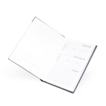 Agenda Personalizada 2027 Couro Sintético Plano Diário X12362