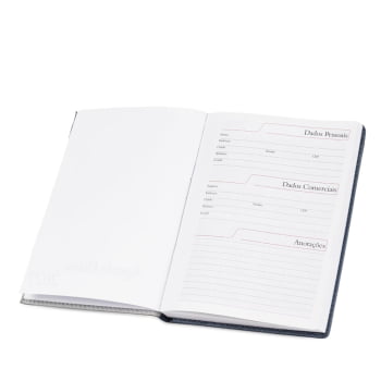 Agenda Personalizada 2027 Couro Sintético Plano Diário X12362