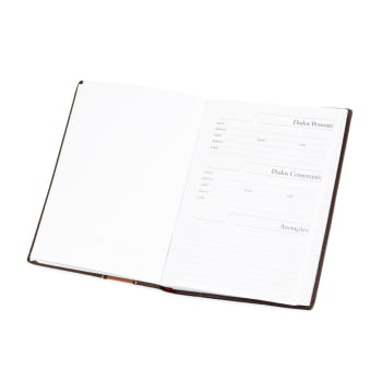 Agenda Personalizada 2027 Couro Sintético Plano Diário X12475
