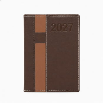 Agenda Personalizada 2027 Couro Sintético Plano Diário X12475