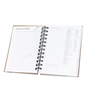 Agenda Personalizada 2027 Kraft Diária X15139