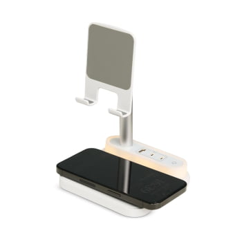Base de Carregamento Personalizada Plástico com Luminária X08000 Brinde Personalizado