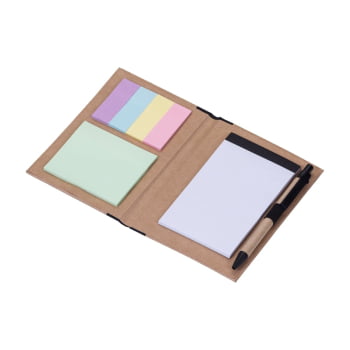 Bloco de Anotações Personalizado Calculadora com Caneta Sustentável X12737 Brindes Personalizados