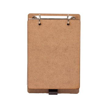 Bloco de Anotações Personalizado Couro Sintético com Porta Caneta X15146 Brindes Personalizados