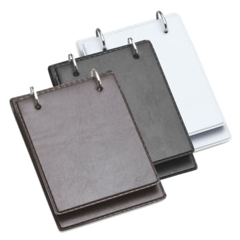 Bloco de Anotações Personalizado Couro Sintético X14182 Brinde Personalizado