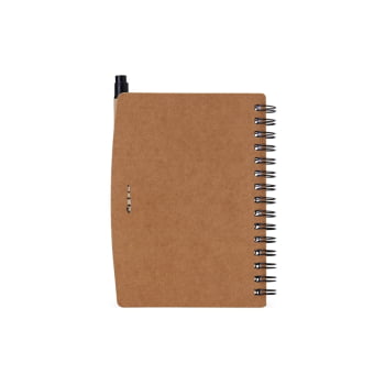 Bloco de Anotações Personalizado Kraft com Caneta de Papelão X05065 Brinde Personalizado