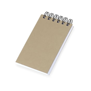 Bloco de Anotações Personalizado Kraft Wire-O Sustentável X14836 Brindes Personalizados