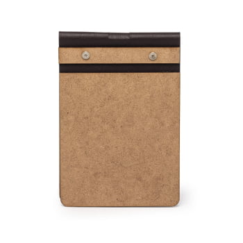 Bloco de Anotações Personalizado MDF com Porta Caneta X15147 Brinde Personalizado