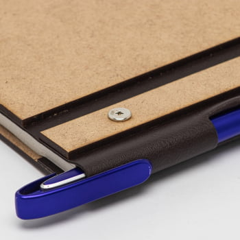 Bloco de Anotações Personalizado MDF com Porta Caneta X15147 Brinde Personalizado