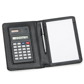 Bloco de Anotações Personalizado Nylon com Calculadora X11948 Brinde Personalizado
