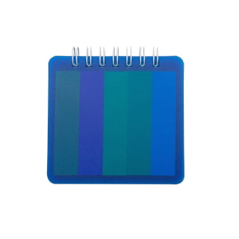Bloco de Anotações Personalizado Plástico com Cinco Blocos Coloridos X18557 Brindes Personalizados