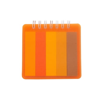 Bloco de Anotações Personalizado Plástico com Cinco Blocos Coloridos X18557 Brindes Personalizados