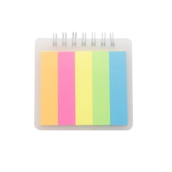 Bloco de Anotações Personalizado Plástico com Cinco Blocos Coloridos X18557 Brindes Personalizados