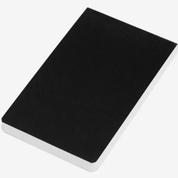 Bloco de Anotações Personalizado Preto 100 Folhas SMLE-32001 Brinde Personalizado