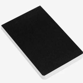 Bloco de Anotações Personalizado Preto 100 Folhas SMLE-32001 Brinde Personalizado