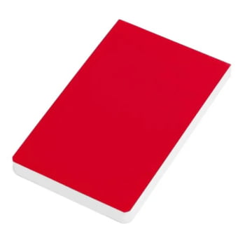 Bloco de Anotações Personalizado Vermelho 100 Folhas SMLE-32004 Brinde Personalizado