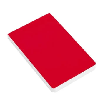 Bloco de Anotações Personalizado Vermelho 100 Folhas SMLE-32004 Brinde Personalizado