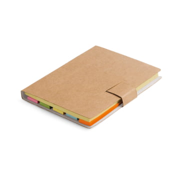 Bloco de Notas Personalizado Cartão para Capa com 7 Blocos Adesivados SP93426 Brinde Personalizado