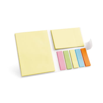 Bloco de Notas Personalizado Cartão para Capa com 7 Blocos Adesivados SP93426 Brinde Personalizado