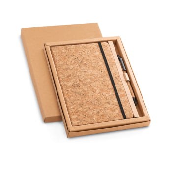 Bloco de Notas Personalizado Cortiça Sustentável SP53631 Brinde Personalizado