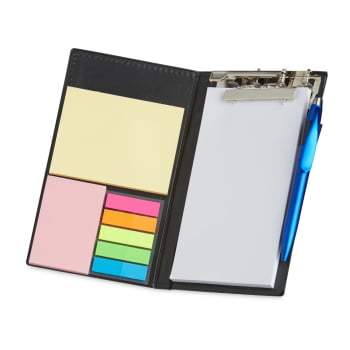 Kit para Anotações Personalizado Couro Sintético 10 Itens X18739 Brinde Personalizado