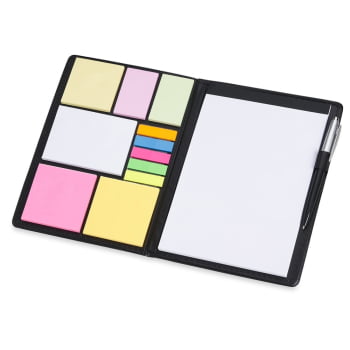 Kit para Anotações Personalizado Couro Sintético 13 Itens X18683 Brindes Personalizados