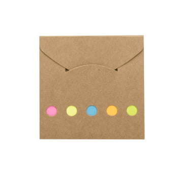 Mini Bloco de Anotações Personalizado Kraft Sustentável X12398 Brinde Personalizado