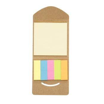 Mini Bloco de Anotações Personalizado Kraft Sustentável X12398 Brinde Personalizado