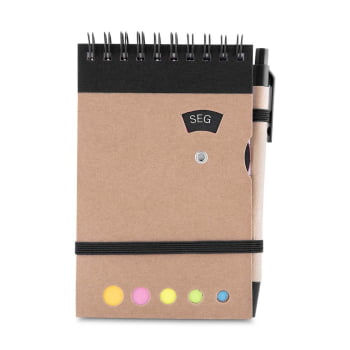 Mini Caderno Personalizado Kraft com 70 Folhas ASIBL037 Brindes Personalizados