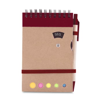 Mini Caderno Personalizado Kraft com 70 Folhas ASIBL037 Brindes Personalizados
