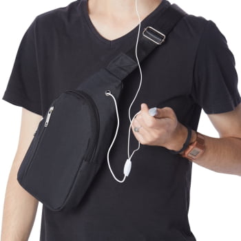Bolsa de Ombro Personalizada Nylon X01442 Brinde Personalizado