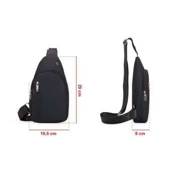 Bolsa de Ombro Personalizada Nylon X01442 Brinde Personalizado