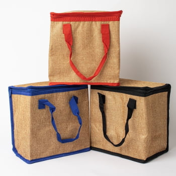 Bolsa Personalizada Térmica Confeccionada em linho 10L X02400 Brinde Personalizado