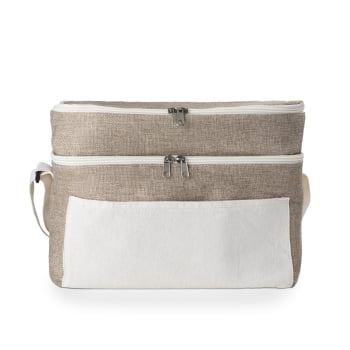 Bolsa Térmica Personalizada Algodão e Juta 14L ASIBT211 Brindes Personalizados