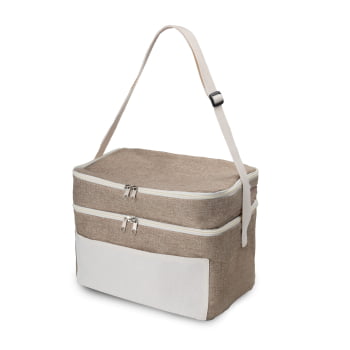 Bolsa Térmica Personalizada Algodão e Juta 14L ASIBT211 Brindes Personalizados