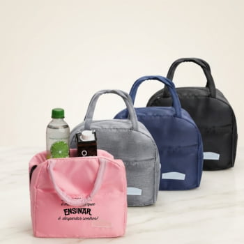 Brinde Presente Dia dos Professores Bolsa Térmica Personalizada Oxford 5L X18953
