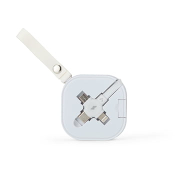 Cabo USB Personalizado Iphone / Android 3 em 1 X18762 Brindes Personalizados