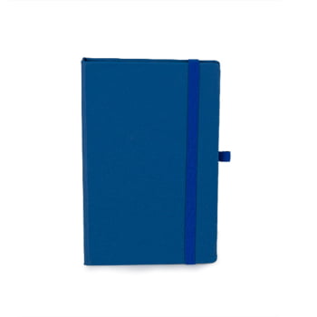 Caderneta Personalizada Azul 80 Folhas Brinde Personalizado