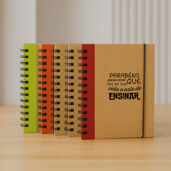 Caderno Personalizado Capa Dura e Papel Reciclado Sustentável MSP93428 Brindes Personalizados - Cópia (1)
