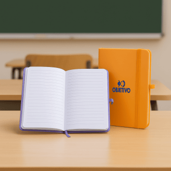 Brinde Presente Dia dos Professores Personalizado Caderno Personalizado Tipo Moleskine Emborrachado X05067