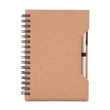 Caderno Personalizado A6 com Caneta ASICAD460 Brindes Personalizados
