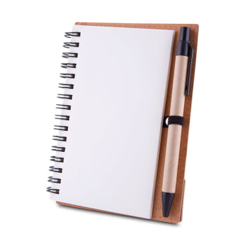 Caderno Personalizado A6 com Caneta ASICAD460 Brindes Personalizados