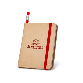 Caderno Personalizado A7 com Lápis de Borracha SP53422 Brindes Personalizados