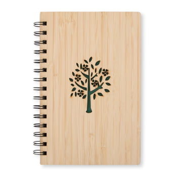 Caderno Personalizado Bambu X18927 Brindes Personalizados