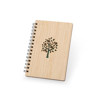 Caderno Personalizado Bambu X18927 Brindes Personalizados