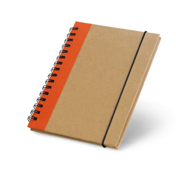 Caderno Personalizado Capa Dura e Papel Reciclado Sustentável MSP93428 Brindes Personalizados