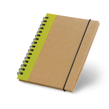 Caderno Personalizado Capa Dura e Papel Reciclado Sustentável MSP93428 Brindes Personalizados