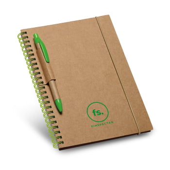 Caderno Personalizado Capa Dura Sustentável MSP93708 Brinde Personalizado