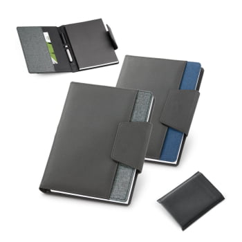 Caderno Personalizado Couro Sintético SP53788 Brinde Personalizado