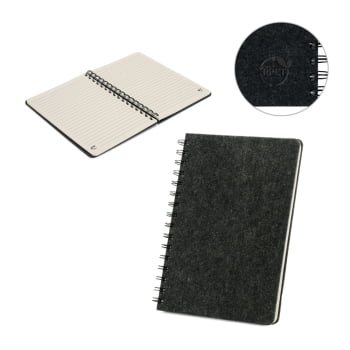Caderno Personalizado Feltro Sustentável SP93635 Brinde Personalizado